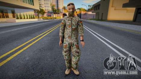 Girl in military uniform for GTA San Andreas