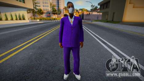 Jizzy in a protective mask for GTA San Andreas