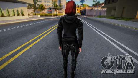 Jane Shepard in a hoodie from Mass Effect for GTA San Andreas