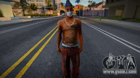 Og Loc in a protective mask for GTA San Andreas