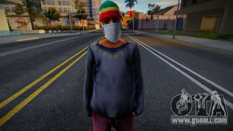 Sbmytr3 in a protective mask for GTA San Andreas