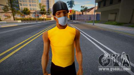 Bmymoun in a protective mask for GTA San Andreas