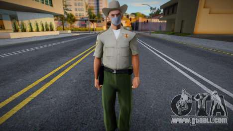 Dsher in a protective mask for GTA San Andreas