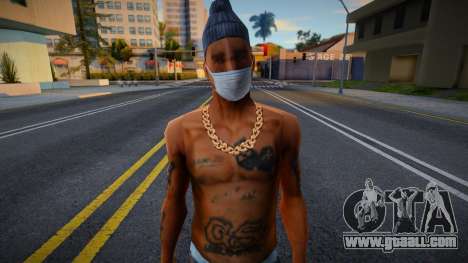 Og Loc in a protective mask for GTA San Andreas