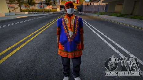 Sbmyst in a protective mask for GTA San Andreas