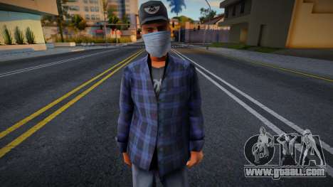 Wmycd1 in a protective mask for GTA San Andreas