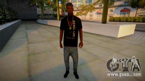 The Guy in the Rebel Life T-shirt for GTA San Andreas
