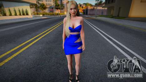 Helena Blue Dress for GTA San Andreas