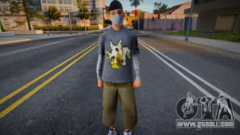 Wmybmx in a protective mask for GTA San Andreas