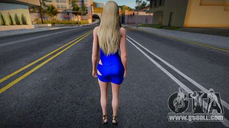 Helena Blue Dress for GTA San Andreas
