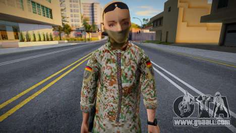 Girl in military uniform for GTA San Andreas