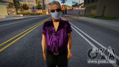 Hmori in a protective mask for GTA San Andreas