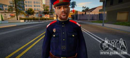 Soviet police officer in the uniform of the 1948 model for GTA San Andreas