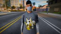 Wmybmx in a protective mask for GTA San Andreas