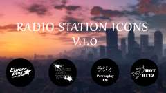 Radio station icons for GTA 5