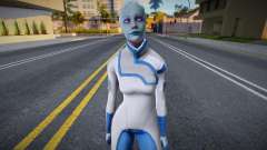 Liara TSony in the uniform of scientists from Mass Effect for GTA San Andreas
