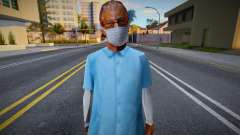 Old Reece in a protective mask for GTA San Andreas