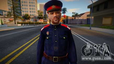 Soviet police officer in the uniform of the 1948 model for GTA San Andreas