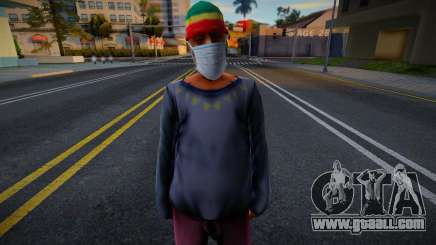 Sbmytr3 in a protective mask for GTA San Andreas