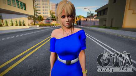 Kasumi Blue Dress for GTA San Andreas