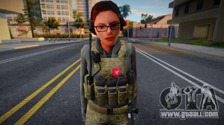 Military Girl for GTA San Andreas