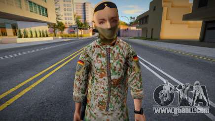 Girl in military uniform for GTA San Andreas