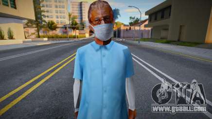 Old Reece in a protective mask for GTA San Andreas