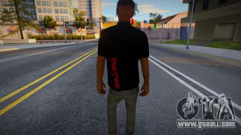 A young guy in a black T-shirt for GTA San Andreas
