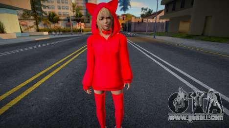 Girl in red suit for GTA San Andreas