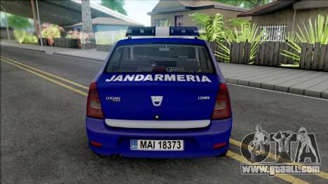 Dacia Logan Jandarmeria for GTA San Andreas