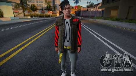 A young guy in a fashionable outfit for GTA San Andreas