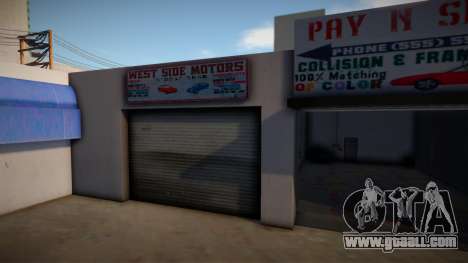 Refurbishing West Side Motors from Beta for GTA San Andreas