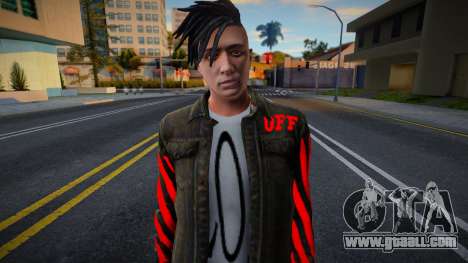 A young guy in a fashionable outfit for GTA San Andreas