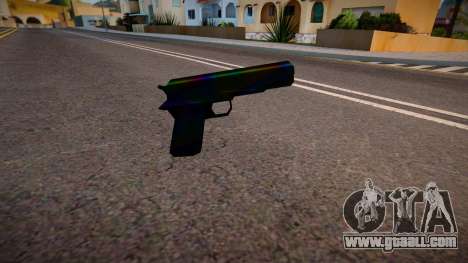 Iridescent Chrome Weapon - Colt45 for GTA San Andreas