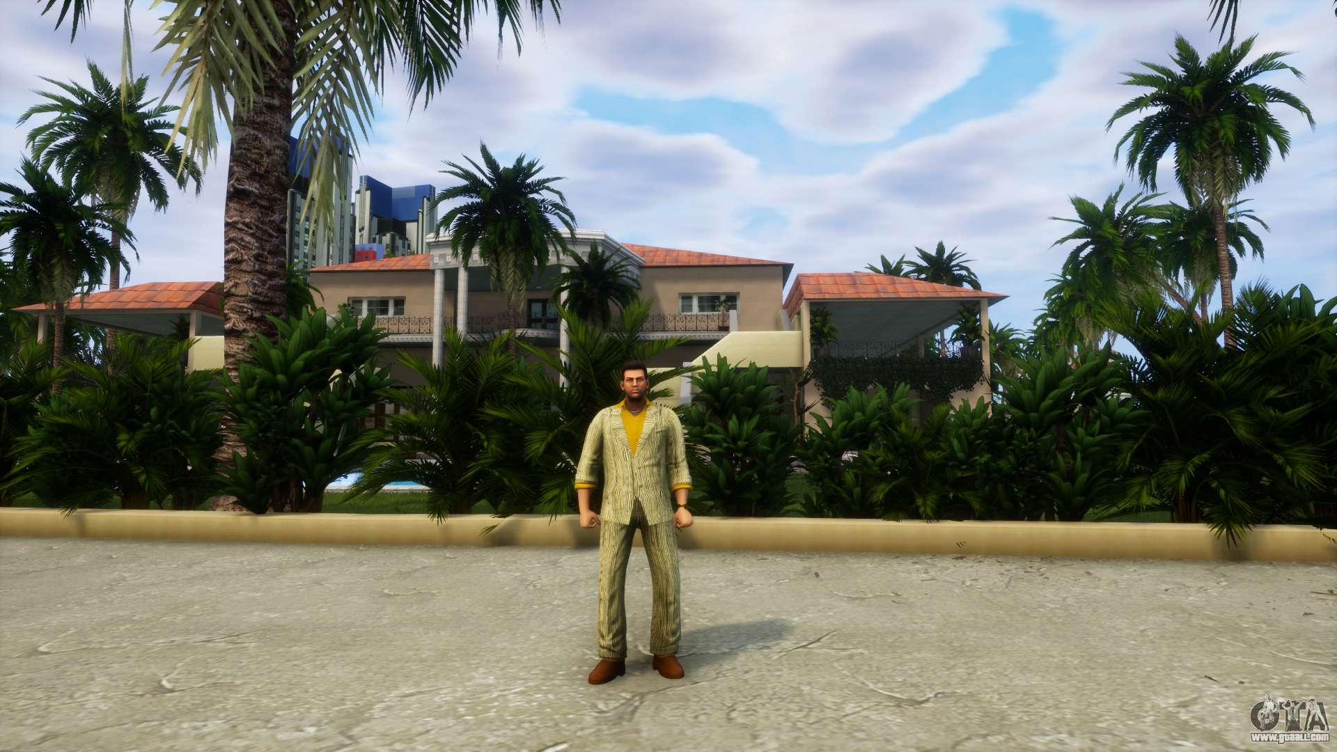 FC Seer sucker suit gold for GTA Vice City Definitive Edition