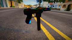 Iridescent Chrome Weapon - Tec9 for GTA San Andreas