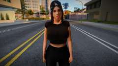Fashionable girl in black for GTA San Andreas