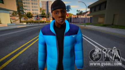 Gangster in a winter jacket for GTA San Andreas