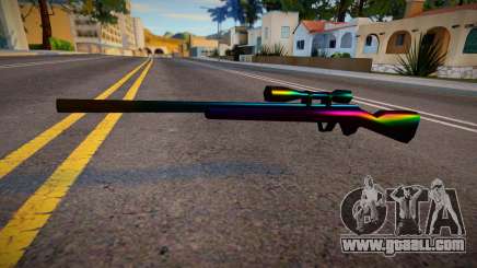 Iridescent Chrome Weapon - Sniper for GTA San Andreas
