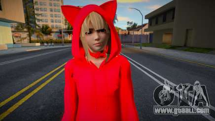 Girl in red suit for GTA San Andreas