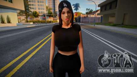 Fashionable girl in black for GTA San Andreas