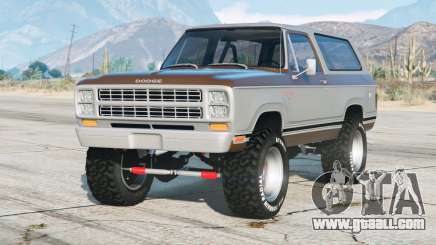 Dodge Ramcharger (AW100) 1979〡add-on for GTA 5