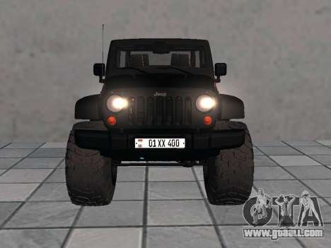 Jeep Wrangler 2012 Rubicon AM Plates for GTA San Andreas