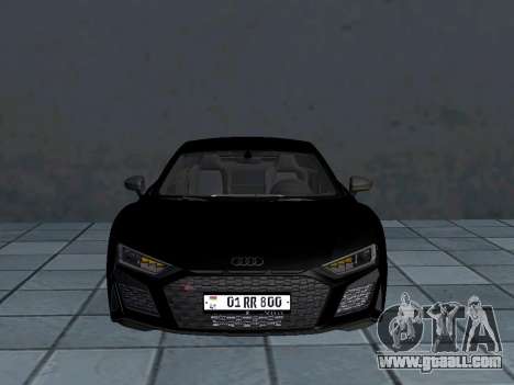 Audi R8 AM Plates for GTA San Andreas