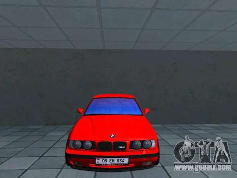 BMW E34 M5 AM Plates for GTA San Andreas