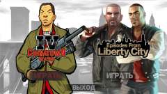 Loading screens in the style of GTA Chinatown Wars for GTA 4