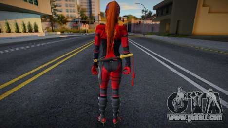 Dead Or Alive 5 - Kasumi (Costume 2) v5 for GTA San Andreas