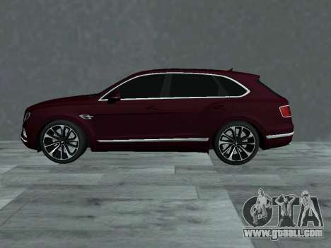 Bentley Bentayga AM Plates for GTA San Andreas