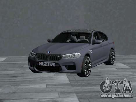 BMW M5 F90 AM Plates for GTA San Andreas