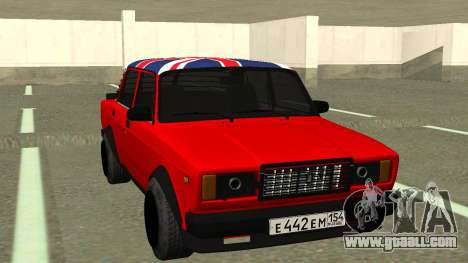 VAZ 2107 England BC for GTA San Andreas